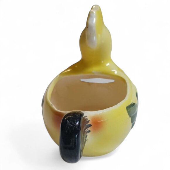 Vintage Yellow Ceramic Hen Egg Separator: Farmhouse Kitchen Decor - Picture 5 of 10